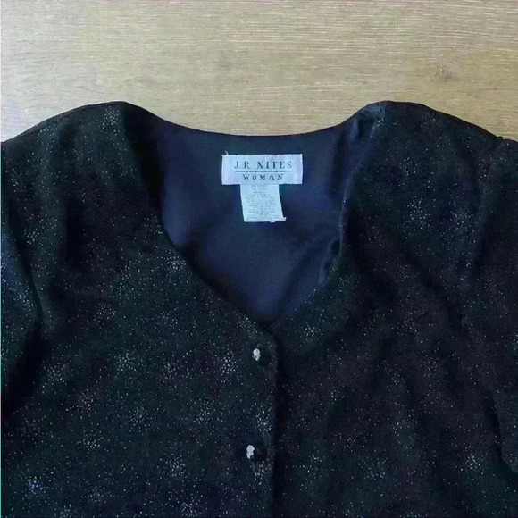 J.R. Nites Woman Vintage Sparkling Evening Jacket - Picture 5 of 10